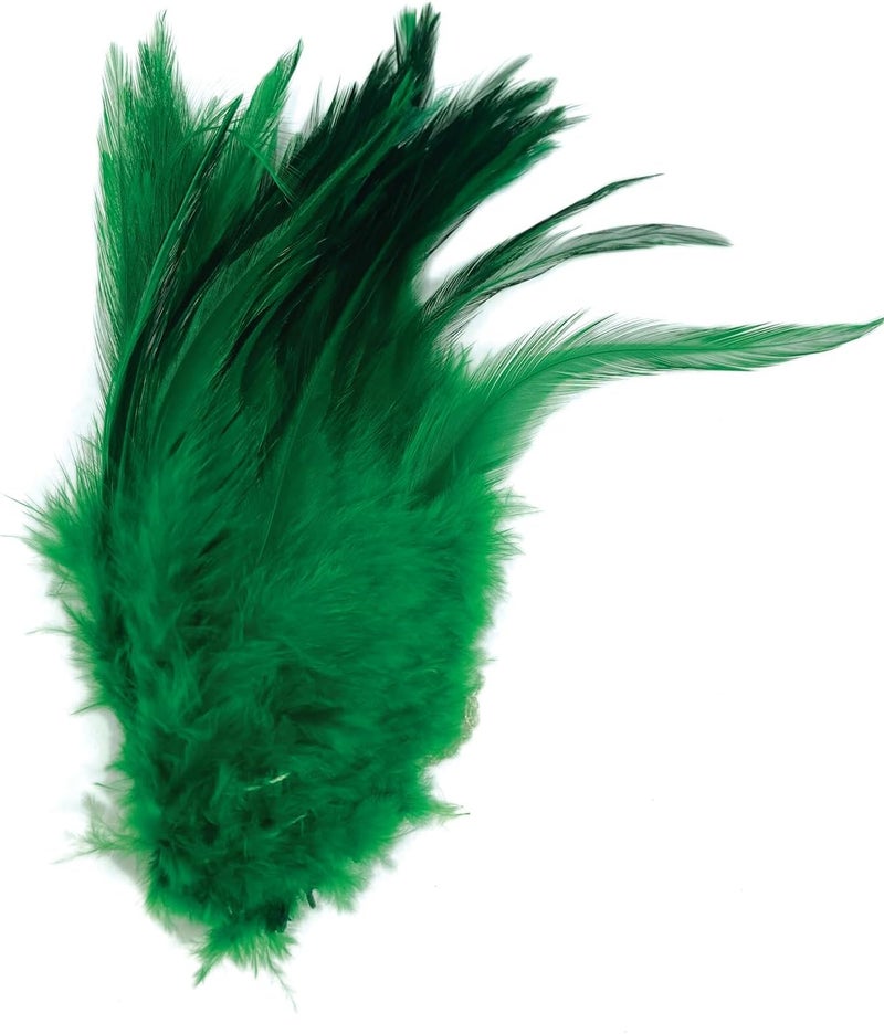 Creative Angler Saddle Hackle Fly Tying Materials - Natural Feathers for Wet Flies, Rooster Feathers, Hair Feathers for Crafts, Fly Tying Kit - Small Feathers Combo Pack of Steelhead Colored Feathers - Image 2
